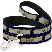 Dog Leash - El Salvador Flag Distressed Painting Dog Leashes Buckle-Down
