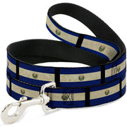 Dog Leash - El Salvador Flag/Black Dog Leashes Buckle-Down
