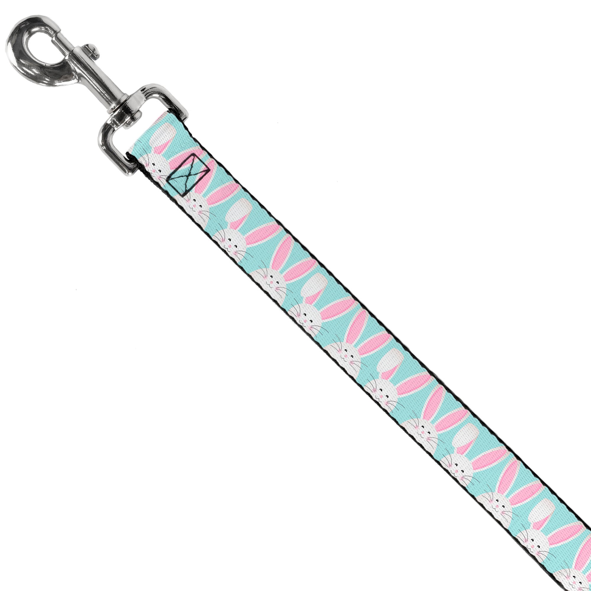 Dog Leash - Easter Bunnies Smiling Sky Blue Dog Leashes Buckle-Down