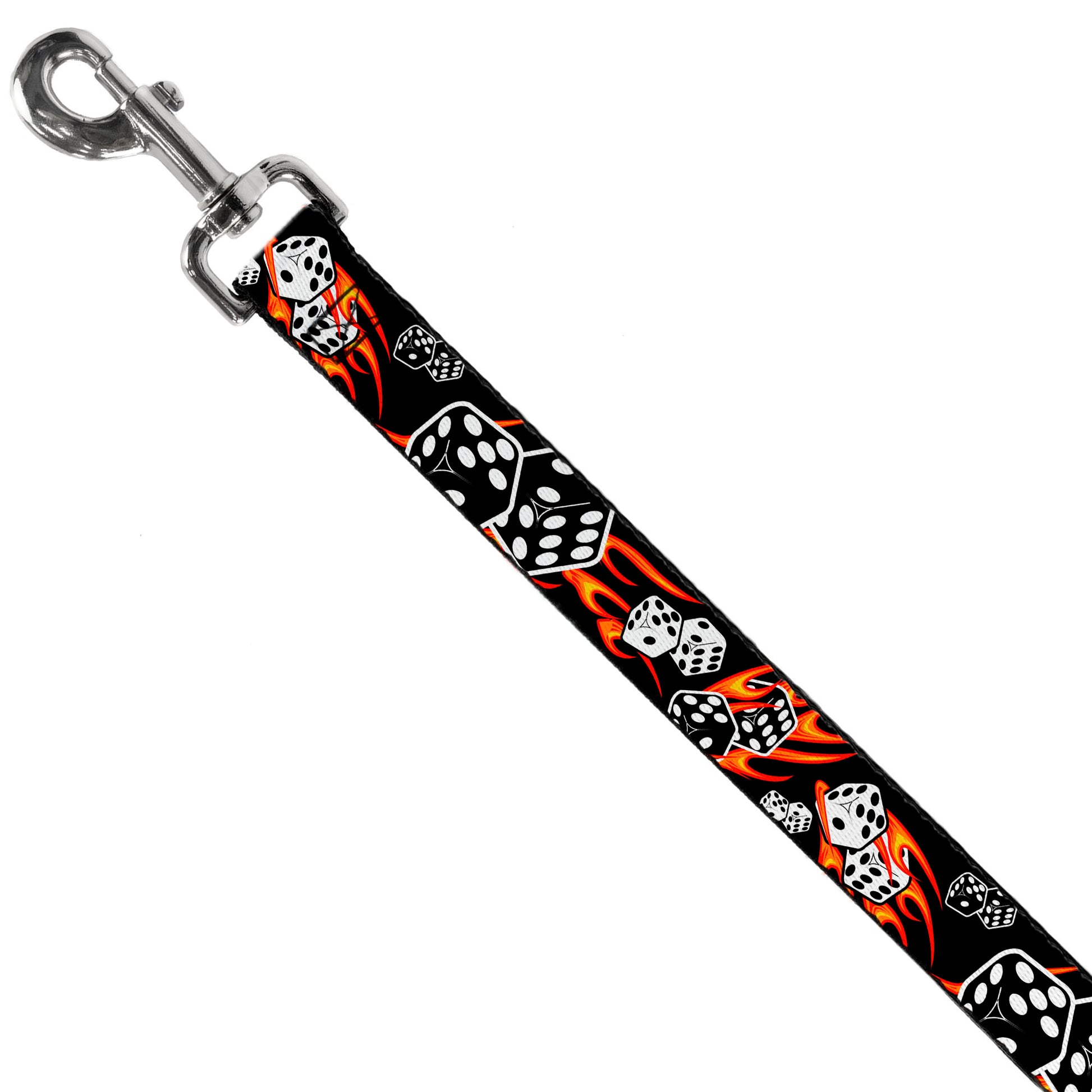 Dog Leash - Flaming Dice Dog Leashes Buckle-Down