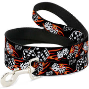 Dog Leash - Flaming Dice Dog Leashes Buckle-Down