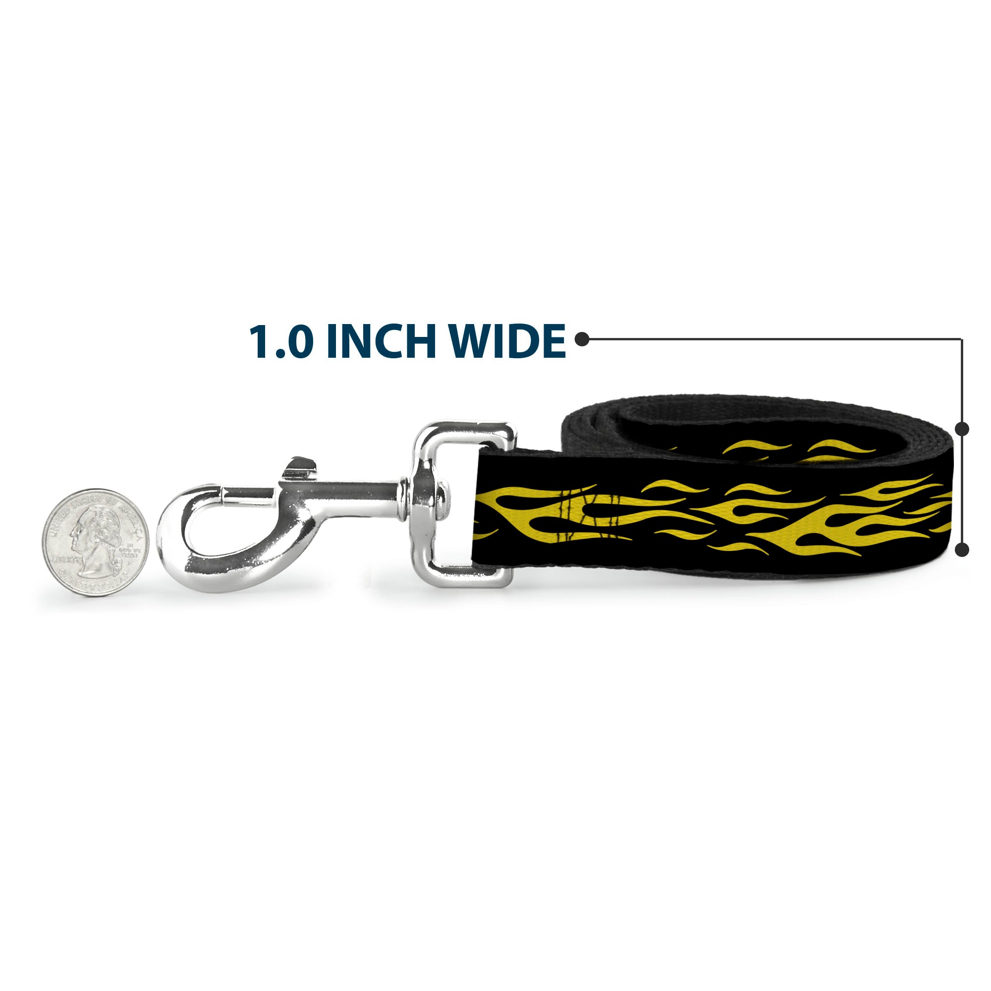 Dog Leash - Flame Yellow Dog Leashes Buckle-Down