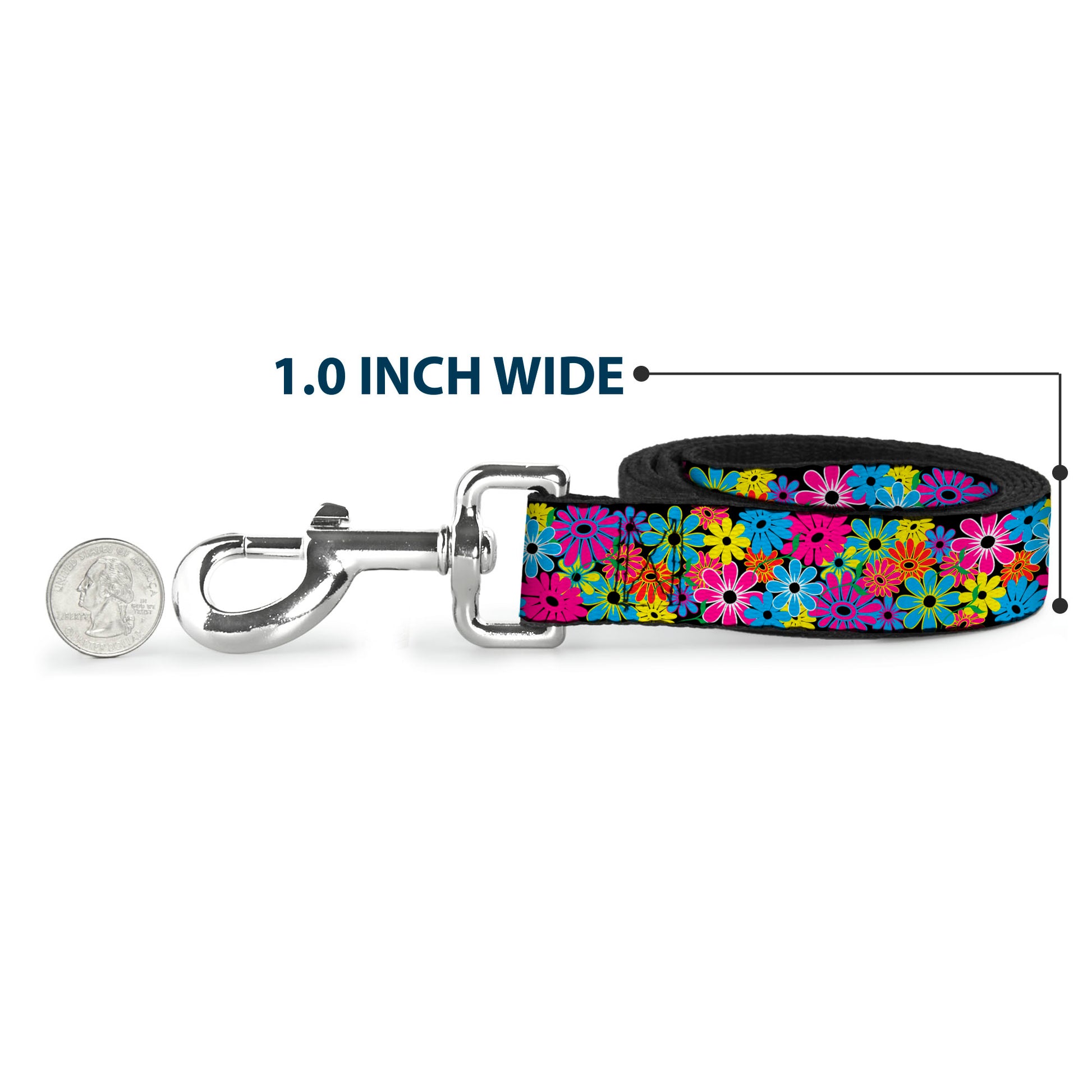 Dog Leash - Flower Blossom Dog Leashes Buckle-Down
