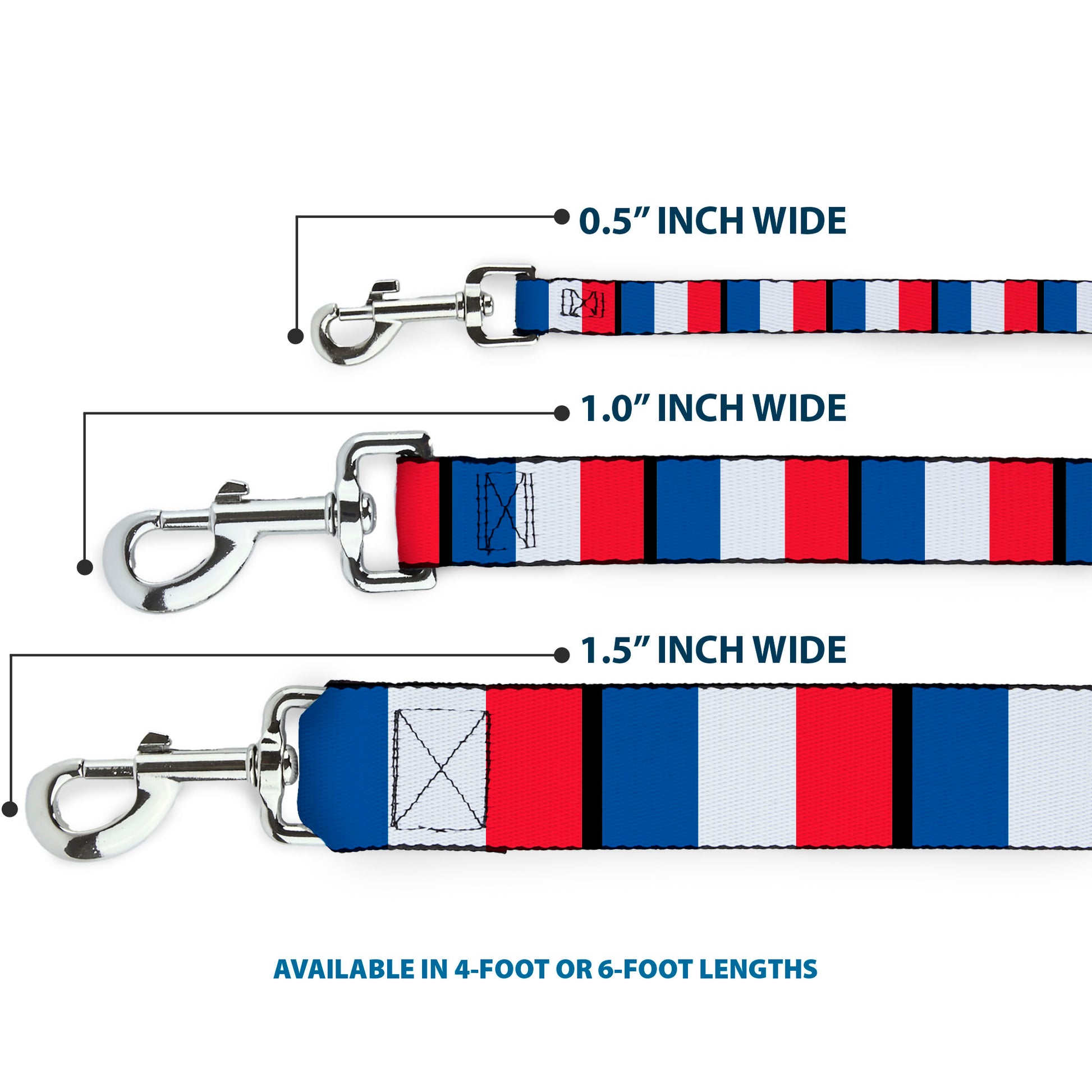 Dog Leash - France Flags Dog Leashes Buckle-Down