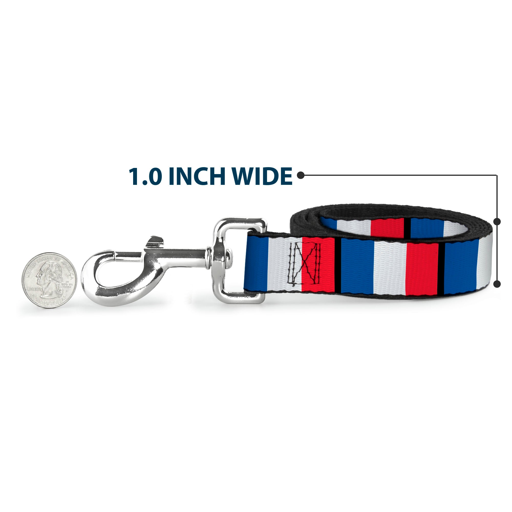 Dog Leash - France Flags Dog Leashes Buckle-Down