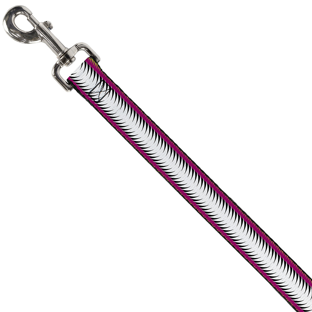 Dog Leash - Fish Tail Fuchsia/Black/White Dog Leashes Buckle-Down