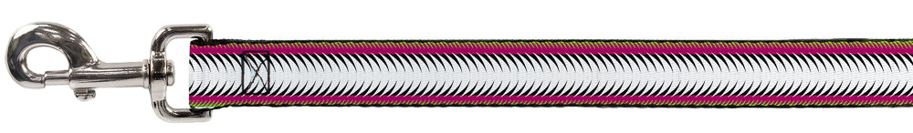 Dog Leash - Fish Tail Fuchsia/Black/White Dog Leashes Buckle-Down