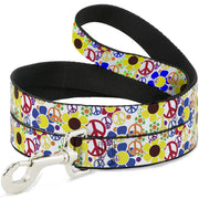 Dog Leash - Flower Peace Power Dog Leashes Buckle-Down