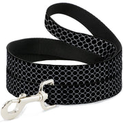 Dog Leash - Fishnet Stocking Black/White Dog Leashes Buckle-Down