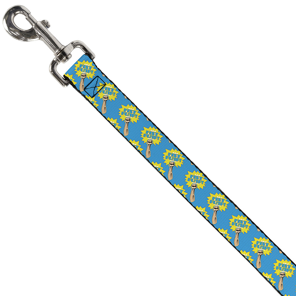 Dog Leash - Fist Pump Baby Blue/Yellow Dog Leashes Buckle-Down
