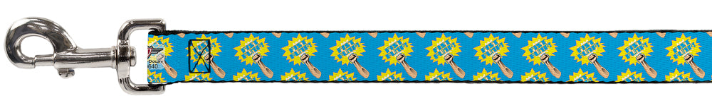 Dog Leash - Fist Pump Baby Blue/Yellow Dog Leashes Buckle-Down