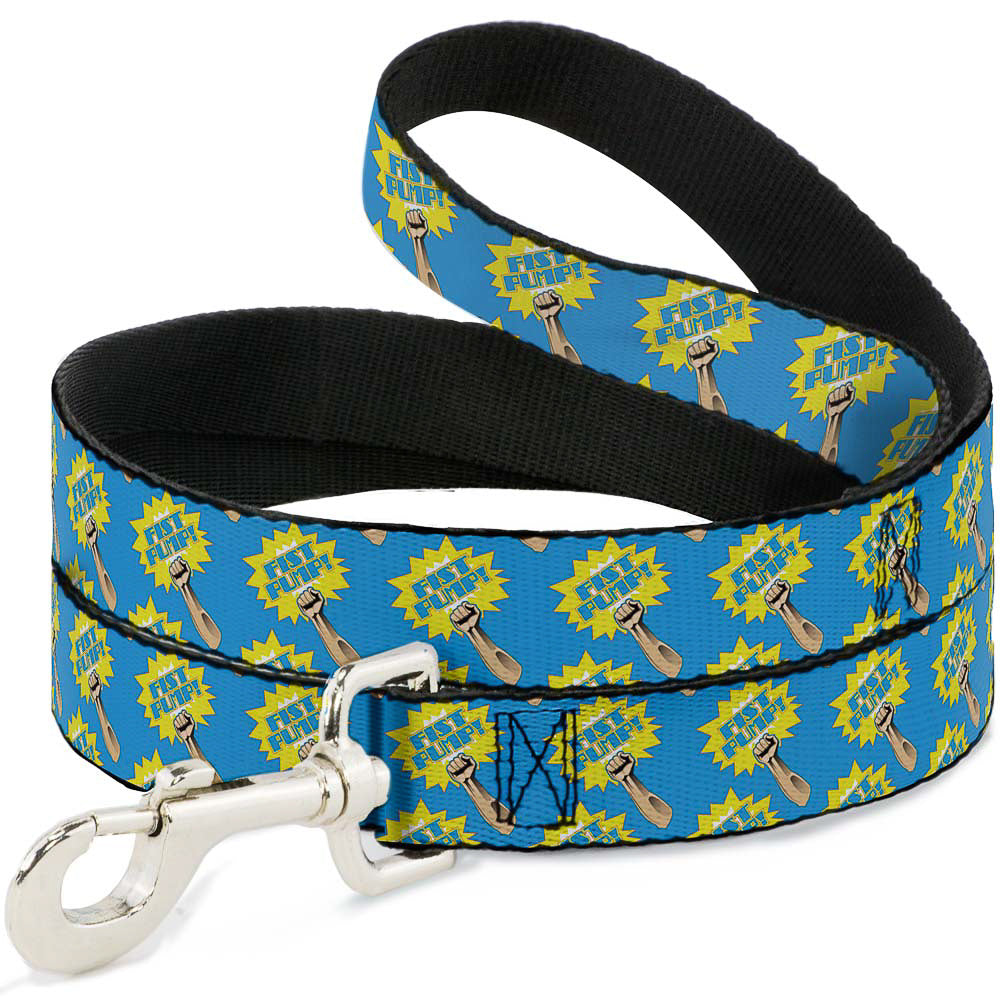 Dog Leash - Fist Pump Baby Blue/Yellow Dog Leashes Buckle-Down