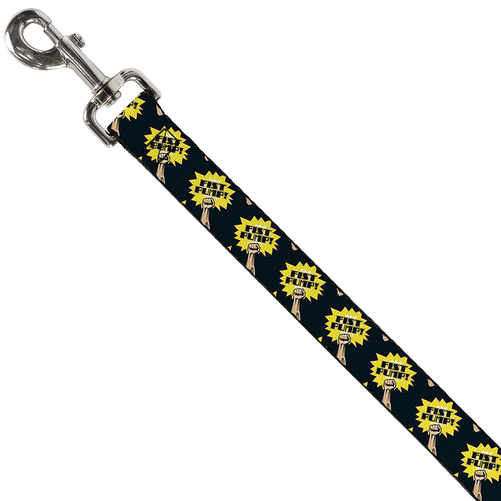 Dog Leash - Fist Pump Black/Yellow Dog Leashes Buckle-Down