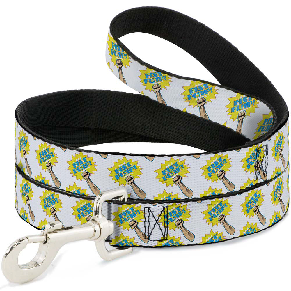 Dog Leash - Fist Pump White/Yellow Dog Leashes Buckle-Down