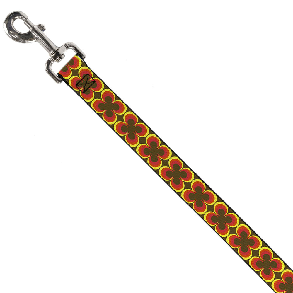 Dog Leash - Four Dot Gradient Brown/Yellow/Red Dog Leashes Buckle-Down