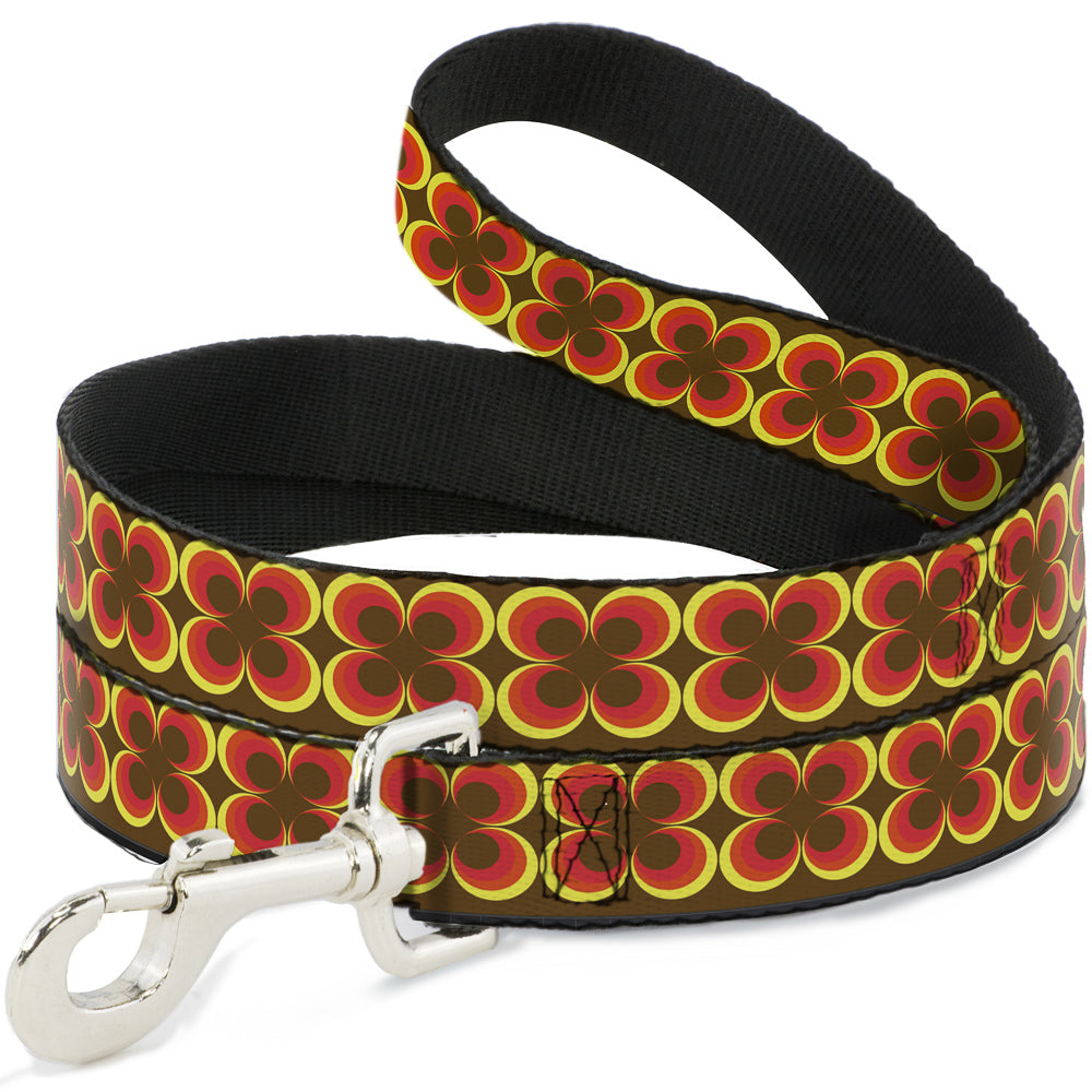 Dog Leash - Four Dot Gradient Brown/Yellow/Red Dog Leashes Buckle-Down