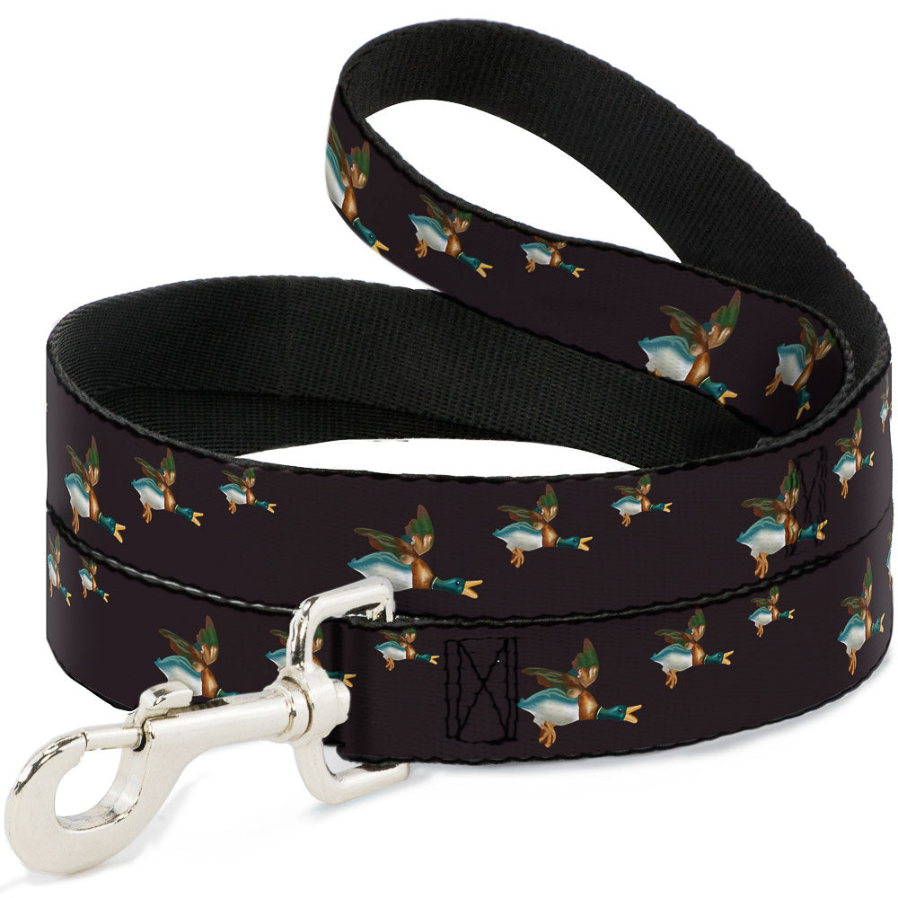 Dog Leash - Flying Mallards Burgundy Dog Leashes Buckle-Down