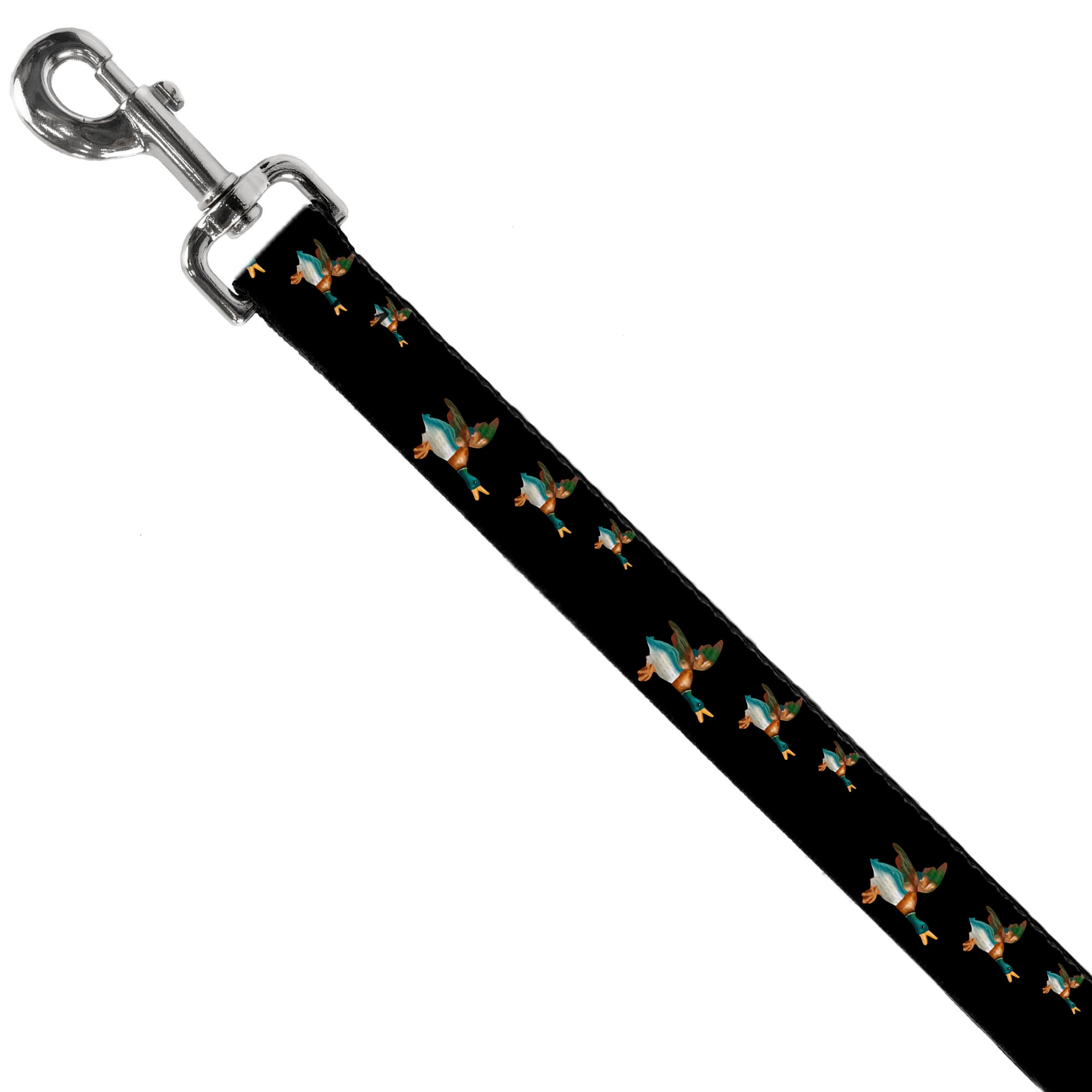 Dog Leash - Flying Mallards Black Dog Leashes Buckle-Down