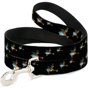 Dog Leash - Flying Mallards Black Dog Leashes Buckle-Down
