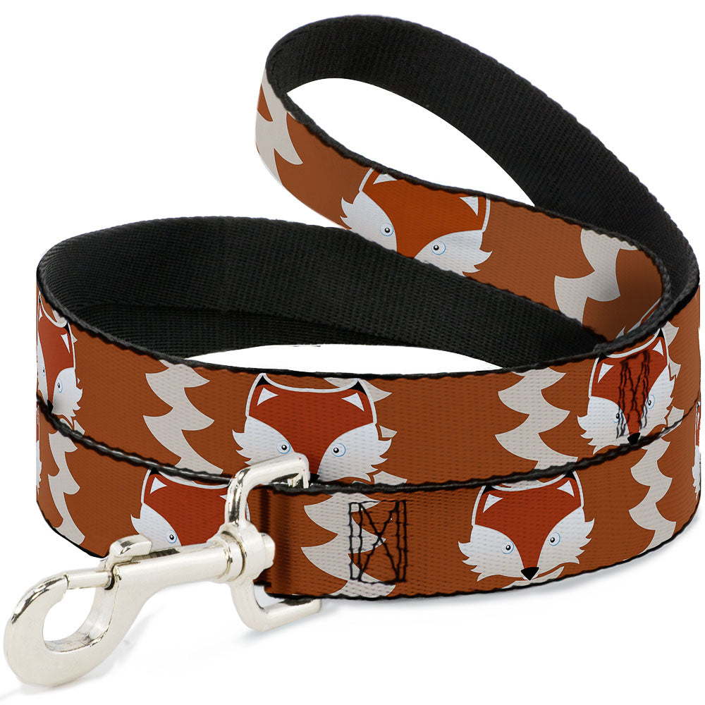 Dog Leash - Fox Face/Tail Orange/Natural Dog Leashes Buckle-Down