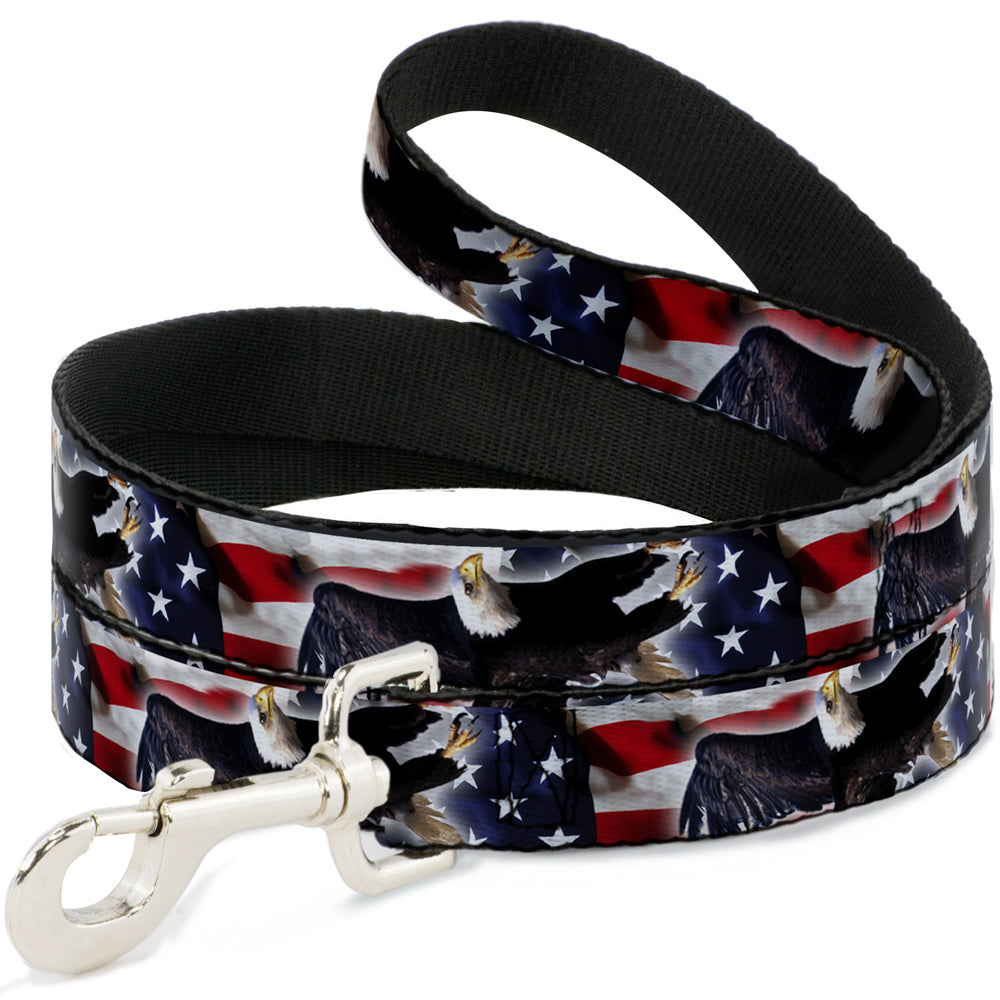 Dog Leash - Flying Eagle/American Flag Dog Leashes Buckle-Down