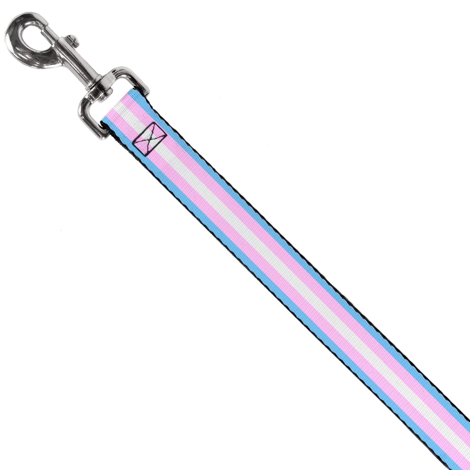 Dog Leash - Flag Transgender Baby Blue/Baby Pink/White Dog Leashes Buckle-Down