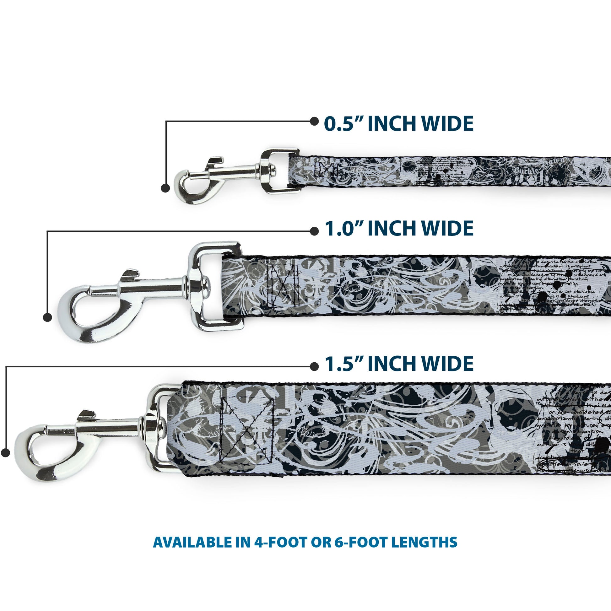 Dog Leash - Gothic 1 Dog Leashes Buckle-Down