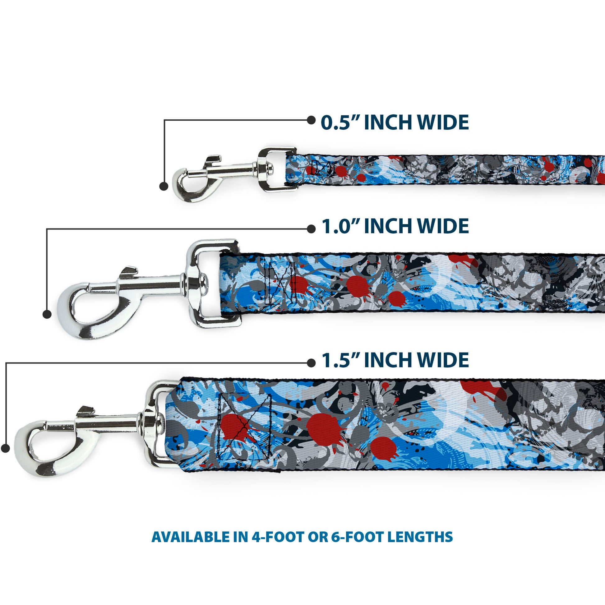 Dog Leash - Gothic 7 Dog Leashes Buckle-Down