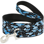 Dog Leash - Grunge Bricks Blue Dog Leashes Buckle-Down