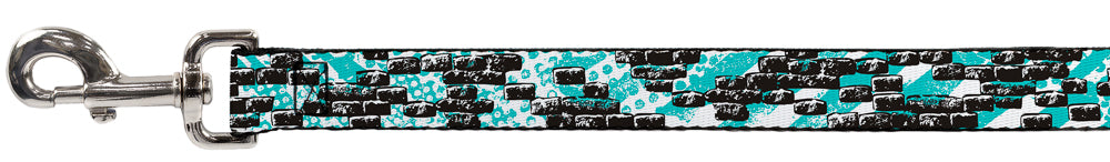 Dog Leash - Grunge Bricks Green Dog Leashes Buckle-Down