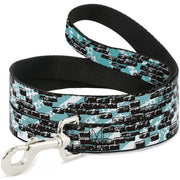 Dog Leash - Grunge Bricks Green Dog Leashes Buckle-Down
