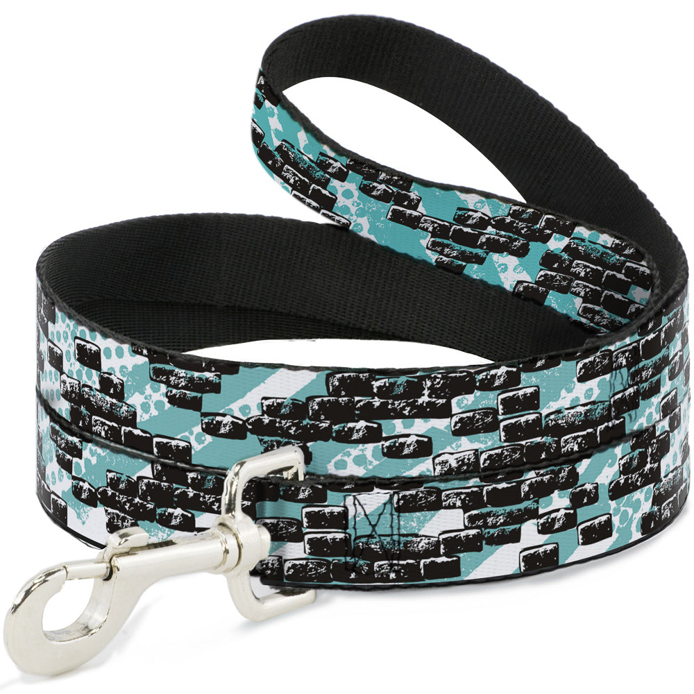 Dog Leash - Grunge Bricks Green Dog Leashes Buckle-Down