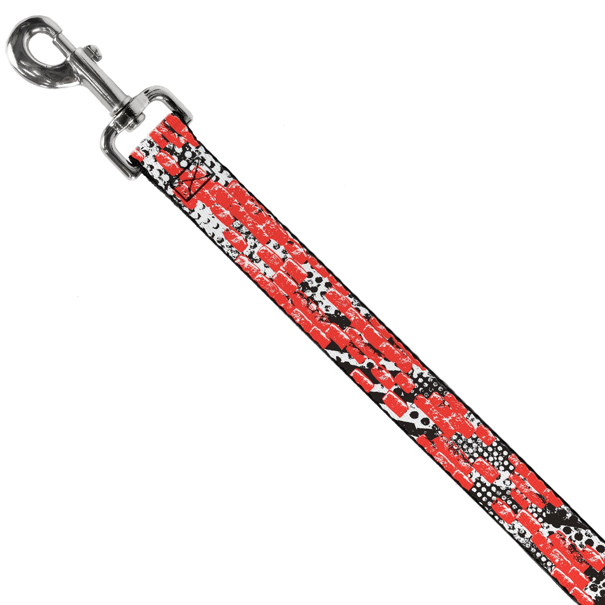 Dog Leash - Grunge Bricks Orange Dog Leashes Buckle-Down