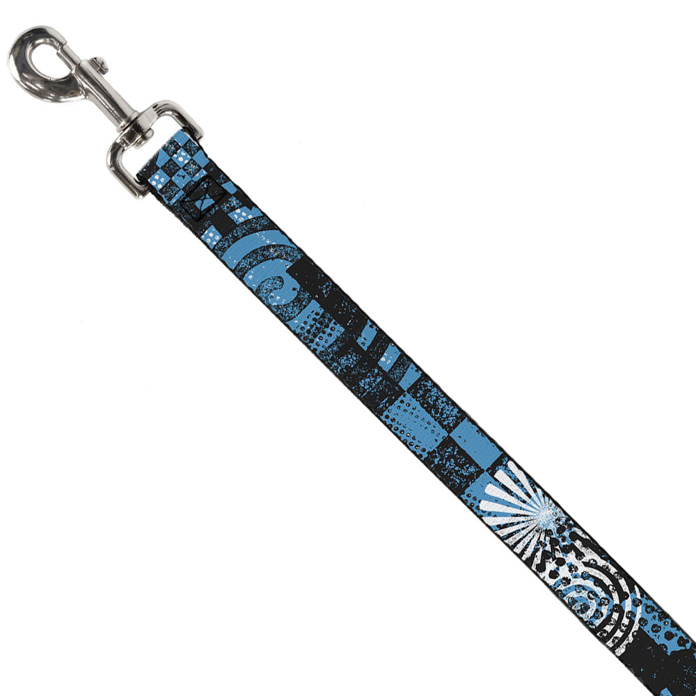 Dog Leash - Grunge Chaos Blue Dog Leashes Buckle-Down