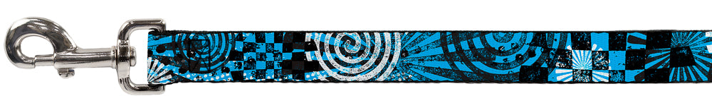 Dog Leash - Grunge Chaos Blue Dog Leashes Buckle-Down