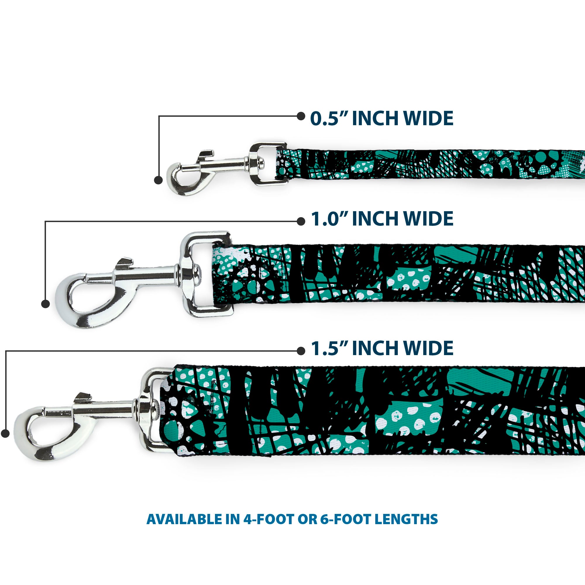 Dog Leash - Grunge Gears Green Dog Leashes Buckle-Down