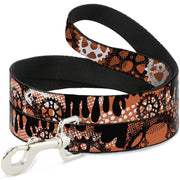 Dog Leash - Grunge Gears Orange Dog Leashes Buckle-Down