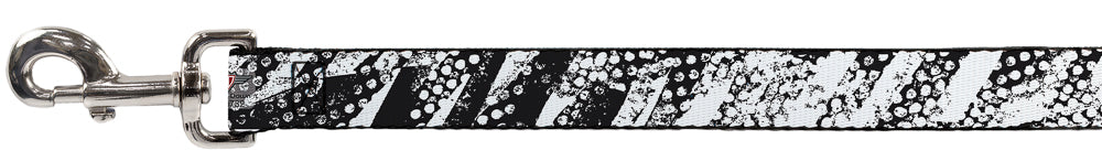 Dog Leash - Grunge Tread Black/White Dog Leashes Buckle-Down