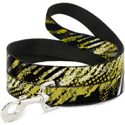 Dog Leash - Grunge Tread Yellow Dog Leashes Buckle-Down