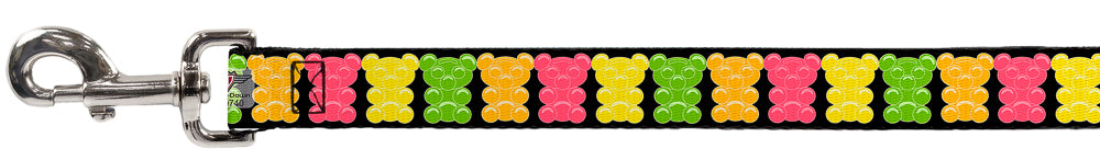 Dog Leash - Gummy Bears Cartoon Black/Red/Yellow/Green Dog Leashes Buckle-Down