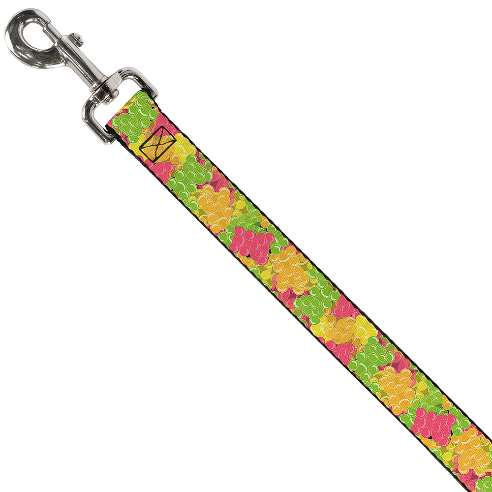 Dog Leash - Gummy Bears Stacked Multi Color Dog Leashes Buckle-Down