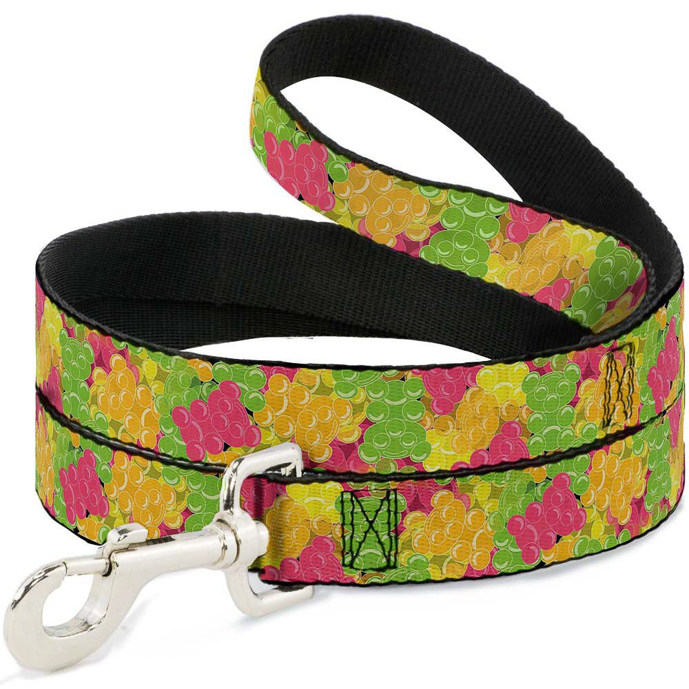 Dog Leash - Gummy Bears Stacked Multi Color Dog Leashes Buckle-Down