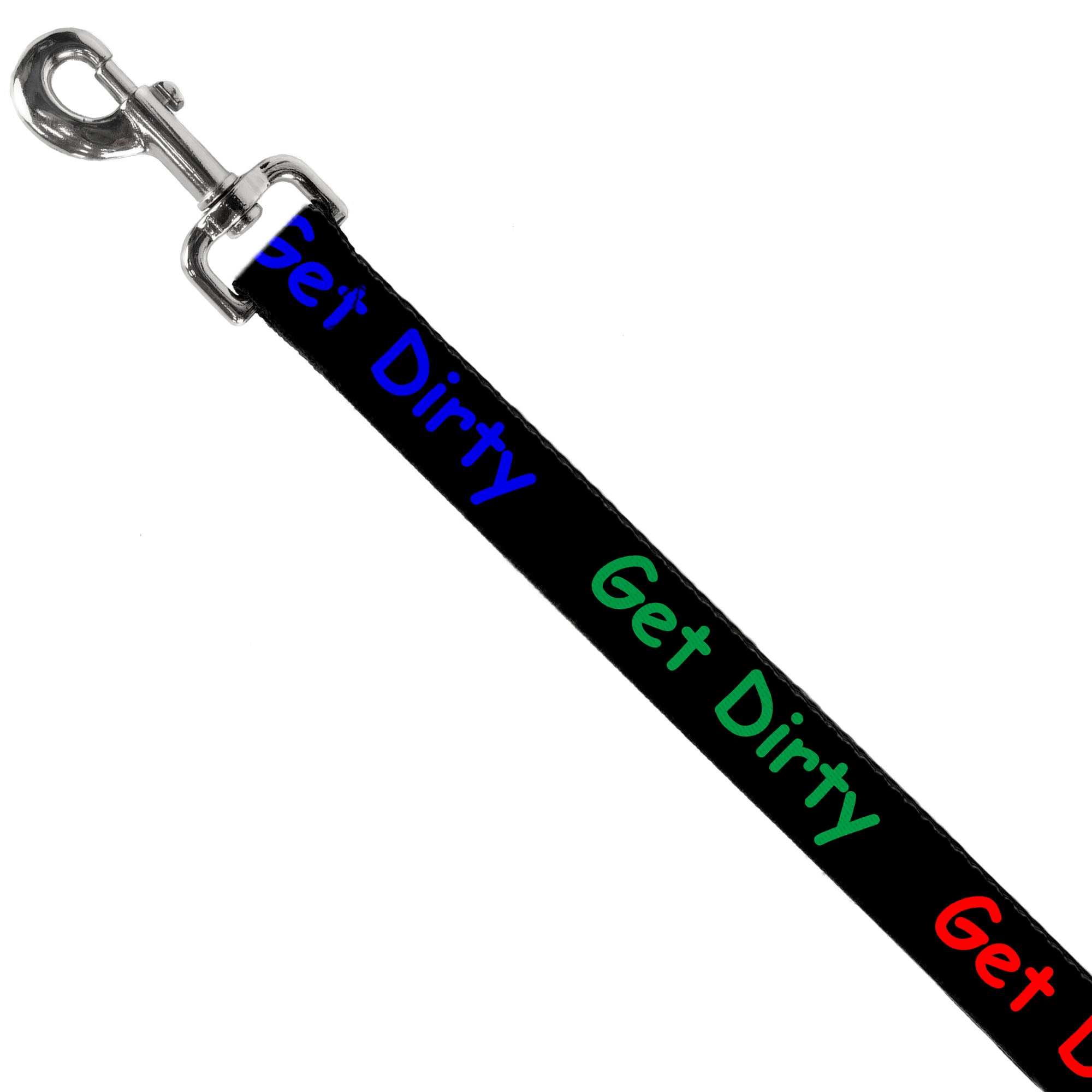 Dog Leash - GET DIRTY Black/White/Blue/Green/Red Dog Leashes Buckle-Down