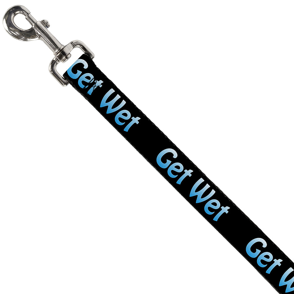 Buckle-Down Dog Leash - GET WET Black/Baby Blue Dog Leashes Buckle-Down