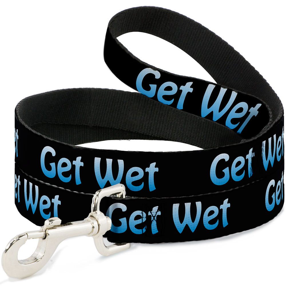 Buckle-Down Dog Leash - GET WET Black/Baby Blue Dog Leashes Buckle-Down