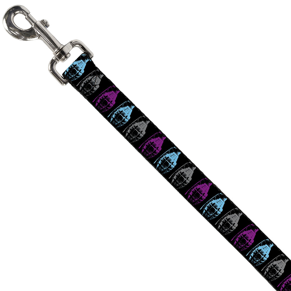 Buckle-Down Dog Leash - Grenades Black/Gray/Purple/Baby Blue Dog Leashes Buckle-Down