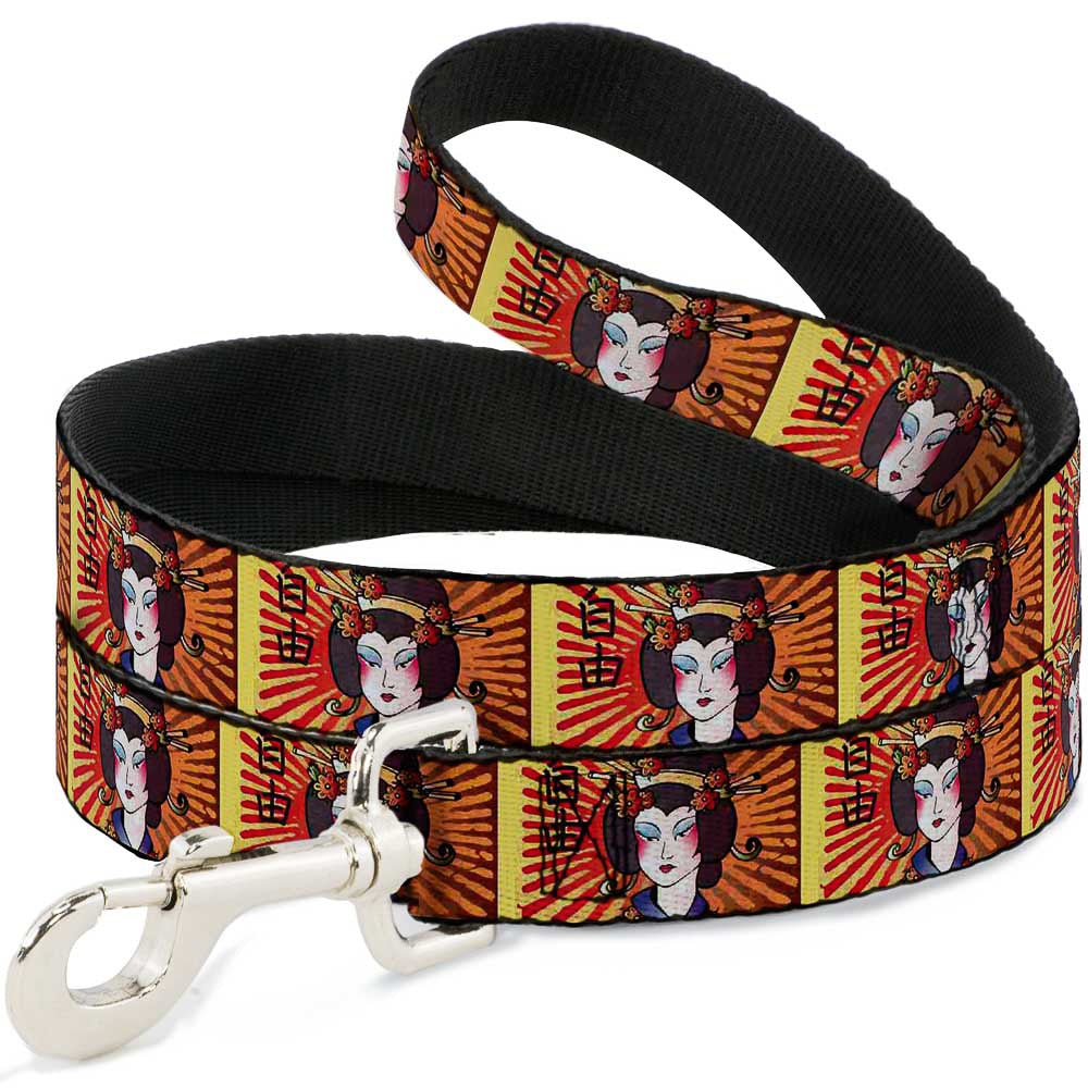 Dog Leash - Geisha Distressed Repeat Dog Leashes Buckle-Down