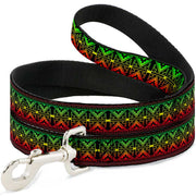 Dog Leash - Geomteric2 Black/Red/Yellow/Green Dog Leashes Buckle-Down