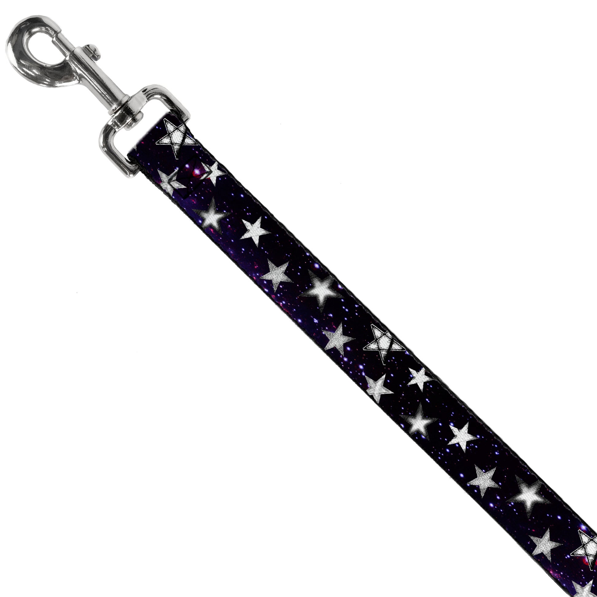 Dog Leash - Glowing Stars in Space Black/Purple/White Dog Leashes Buckle-Down