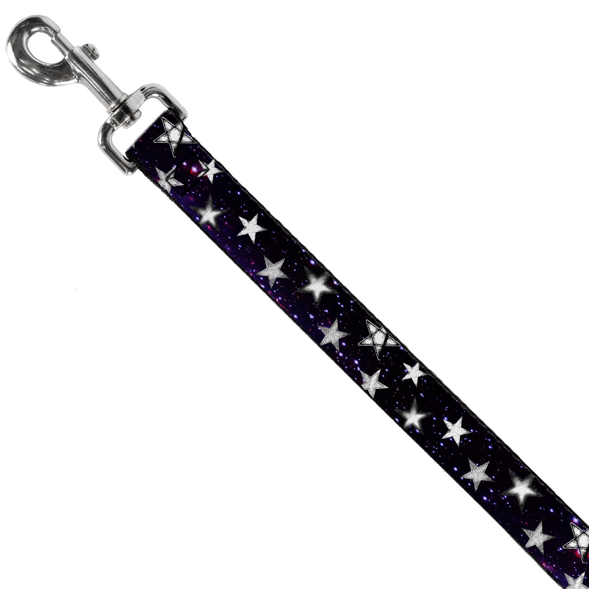 Dog Leash - Glowing Stars in Space Black/Purple/White Dog Leashes Buckle-Down